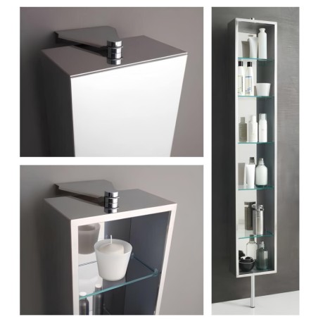 Stilhaus поворотная колонна на ножке с зеркалом из нержавеющей стали 850