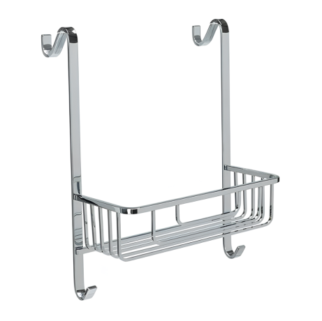 Stilhaus решётка 1-уровневая для душевого стекла + 2 крючка цвет хром 1072(08)