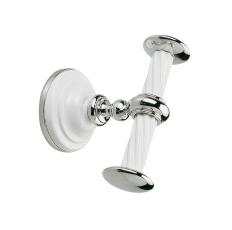 Stilhaus Giunone крючок двойной цвет белый - хром G13(03)