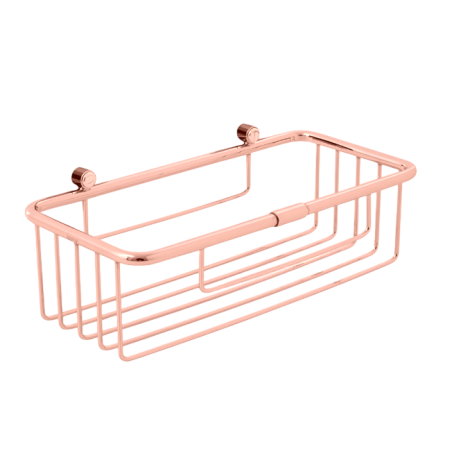 Stilhaus решётка в ванную 1-уровневая прямоугольная длина 25 см цвет розовое золото D15(17)