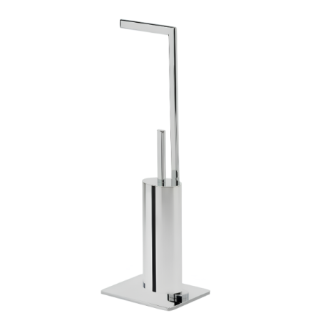 Stilhaus Diana стойка: бумагодержатель + ерш металлический цвет хром DI20(08)