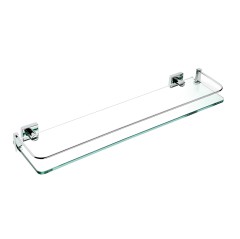 Stilhaus Urania стеклянная полка с ограждением цвет хром U04(08)