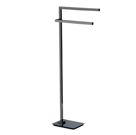 Stilhaus Urania стойка: 2 полотенцедержателя цвет черный матовый U19(23)