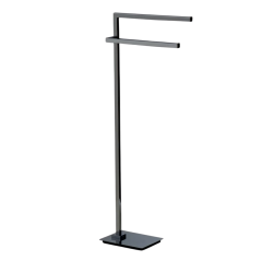 Stilhaus Urania стойка: 2 полотенцедержателя цвет черный матовый U19(23)