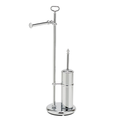 Stilhaus Elite стойка: бумагодержатель + ерш металлический цвет хром EL20(08)