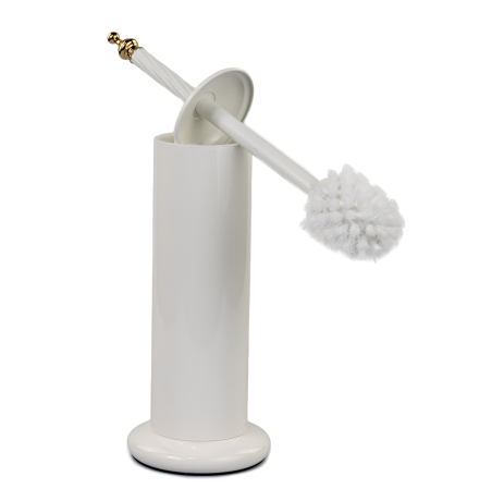 Stilhaus Giunone напольный металлический ёрш цвет белый - золото G039(04)