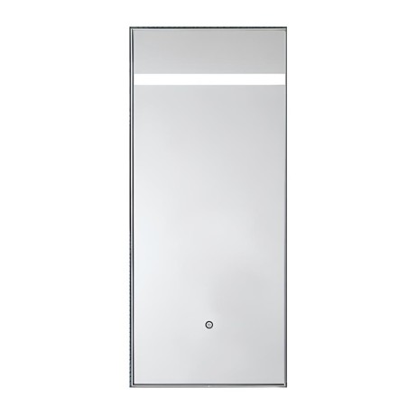 Stilhaus, прямоугольное зеркало 50х90 см с подсветкой и выключателем на полотне, цвет хром