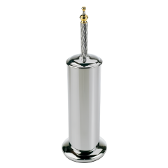 Stilhaus Giunone напольный металлический ёрш цвет хром - золото G039(02)