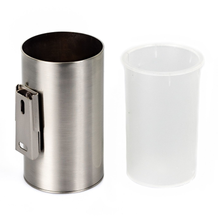 Stilhaus Hashi, настенный металлический стакан, цвет никель сатин